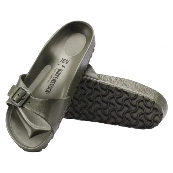 Birkenstock Madrid Essentials Eva Sandals in Khaki Sz 36 Sz 5-5-5 - Picture 4 of 16